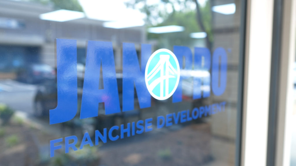 Jan-Pro Franchise office window